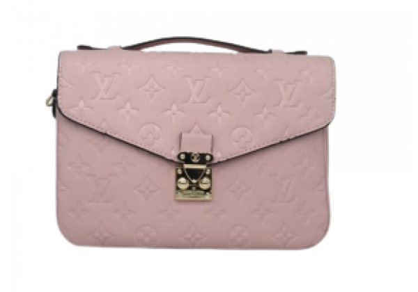  Сумка Louis Vuitton Pochette с замком розовая