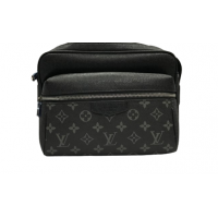  Сумка Louis Vuitton Pochette с лого черная