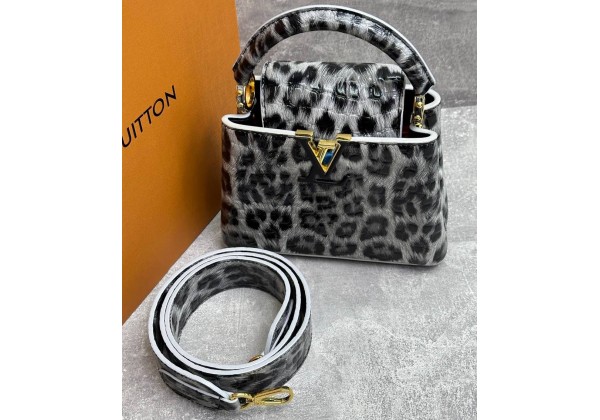 Сумка Louis Vuitton Capucines BB Mini Grey Leopard