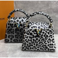 Сумка Louis Vuitton Capucines BB Mini Grey Leopard