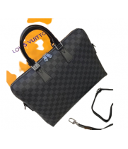 Портфель Louis Vuitton в клетку черный