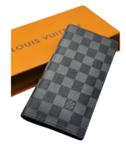 Кошелек Louis Vuitton в клетку черный