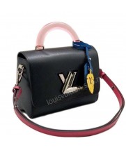 Сумка Louis Vuitton черная с логотипом