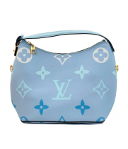 Louis Vuitton сумка Beaubourg Hobo Giant Monogram mini голубая
