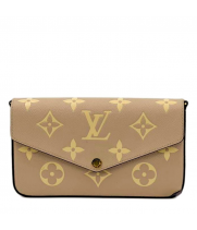 Сумка Louis Vuitton Pochette Felicie GIANT light BEZH бежевая