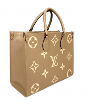 Сумка Louis Vuitton ONTHEGO GIANT Leather LUX бежевая