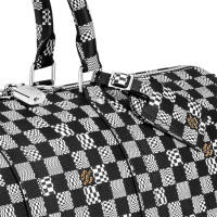 Louis Vuitton сумка Keepall черно-белая