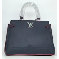Сумка Louis Vuitton Lockme Day черная с серебром