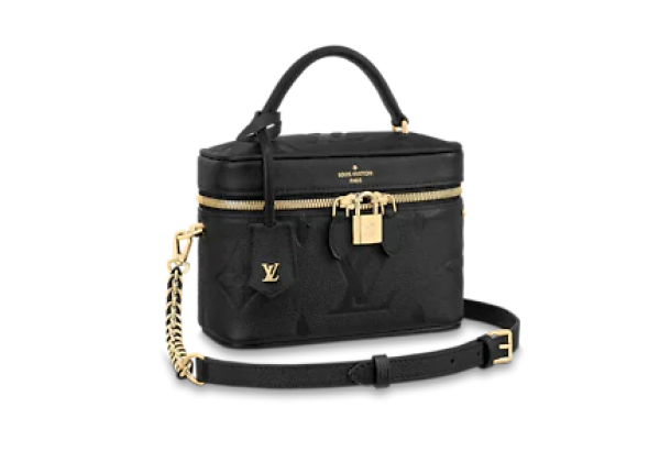  Сумка Louis Vuitton Vanity PM с лого черная