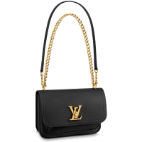  Сумка Louis Vuitton Lockme Chain PM черная
