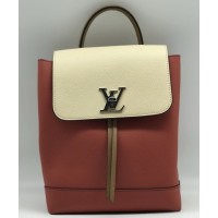 Рюкзак Louis Vuitton LOCKME красно-бежевый