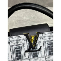 Сумка Louis Vuitton Capucines BB Black White City