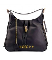 Сумка Louis Vuitton Hobo Leather черная