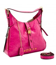 Сумка Louis Vuitton Hobo Crocodile розовая