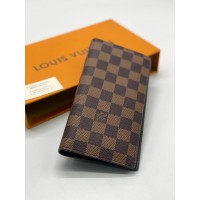 Кошелек Louis Vuitton в клетку коричневый