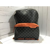 Рюкзак Louis Vuitton Mini черный c оранжевым