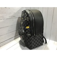 Рюкзак Louis Vuitton Mini с принтом черный