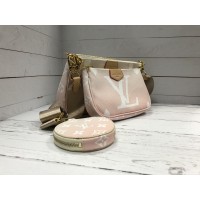 Сумка Louis Vuitton Multi Pochette розовая