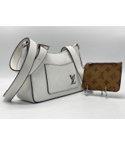 Сумка Louis Vuitton с монетницей белая